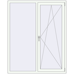 Buy Tilt-and-Turn 1400x1700 mm KORSA OPTIMUM REHAU EURO 70