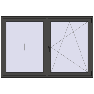 Cumpără Ferestre 1800x1200 mm BASE REHAU EURO 60