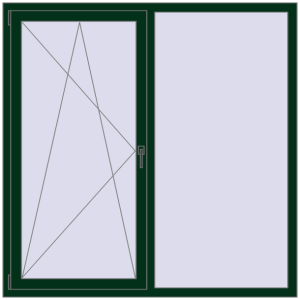 In den Warenkorb Kipp und Drehfenster 1600x1600 mm REHAU  BRILLANT