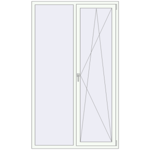 Buy Tilt-and-Turn 1300x2200 mm KORSA OPTIMUM REHAU EURO 70