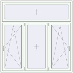 Buy Tilt-and-Turn 1800x1800 mm KORSA BRILLANT DESIGN