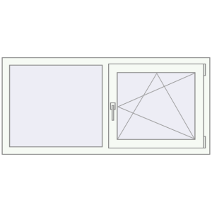 Buy Tilt-and-Turn 1400x650 mm KORSA ENERGY-SAVING REHAU SYNEGO MD