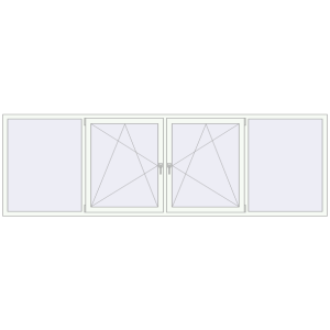 Buy Tilt-and-Turn 3500x1100 mm KORSA OPTIMUM REHAU EURO 70