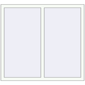 Buy Tilt-and-Turn 1260x1160 mm KORSA BRILLANT DESIGN RAL 9016 Traffic white two-sided