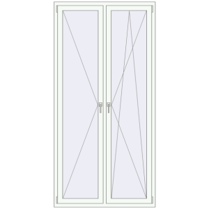 Buy Tilt-and-Turn 1180x2390 mm KORSA BRILLANT DESIGN