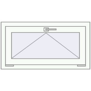 Buy Tilt-and-Turn 850x500 mm KORSA OPTIMUM REHAU EURO 70 RAL 9016 Traffic white two-sided