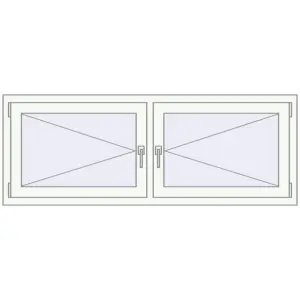 In den Warenkorb Kipp und Drehfenster 1600x600 mm REHAU EURO70