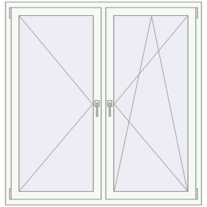 Buy Tilt-and-Turn 1450x1500 mm KORSA ENERGY-SAVING REHAU SYNEGO MD