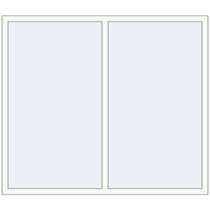 Buy Tilt-and-Turn 1680x1480 mm KORSA BRILLANT DESIGN RAL 9016 Traffic white two-sided