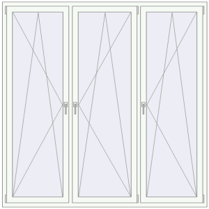 Buy Tilt-and-Turn 2030x2035 mm KORSA OPTIMUM REHAU EURO 70