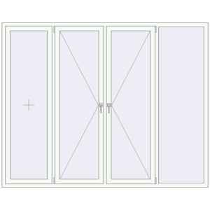 Buy Tilt-and-Turn 2500x2000 mm KORSA ENERGY-SAVING REHAU SYNEGO MD