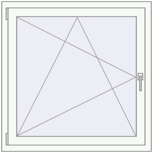 In den Warenkorb Kipp und Drehfenster 950x950 mm REHAU EURO70