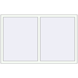 Buy Tilt-and-Turn 1600x1000 mm KORSA OPTIMUM REHAU EURO 70 RAL 9016 Traffic white two-sided