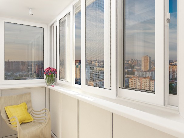 Fenster zum Balkon