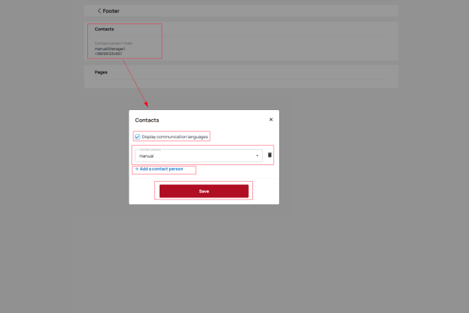 Add contacts