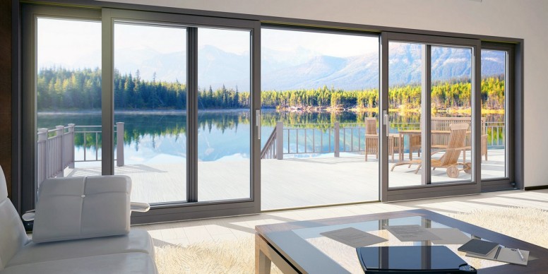 Aluminum doors
