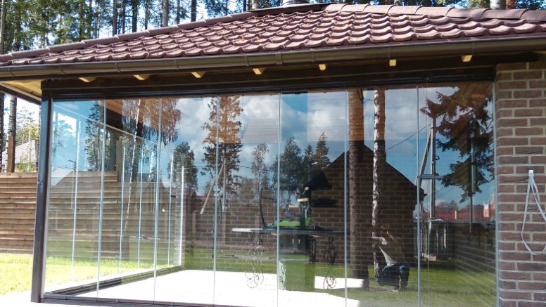 Glass terrace