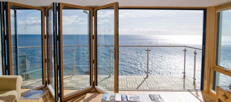 Plastic sliding door
