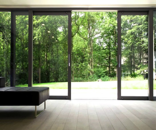 Aluminum doors