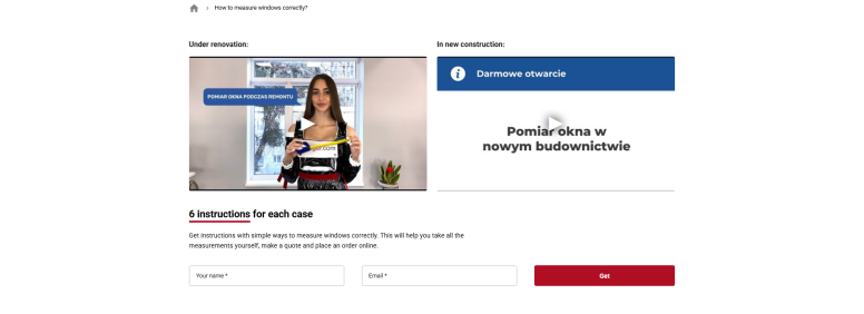 Page Instructions