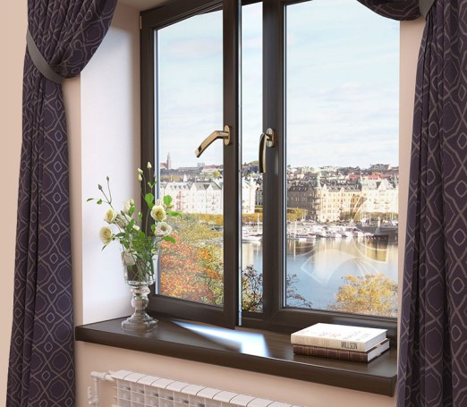 Zweiflügelige Fenster
