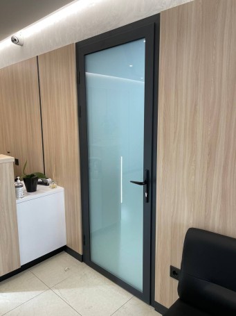 Aluminum doors