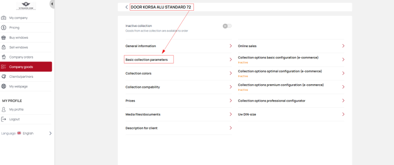 Select basic settings