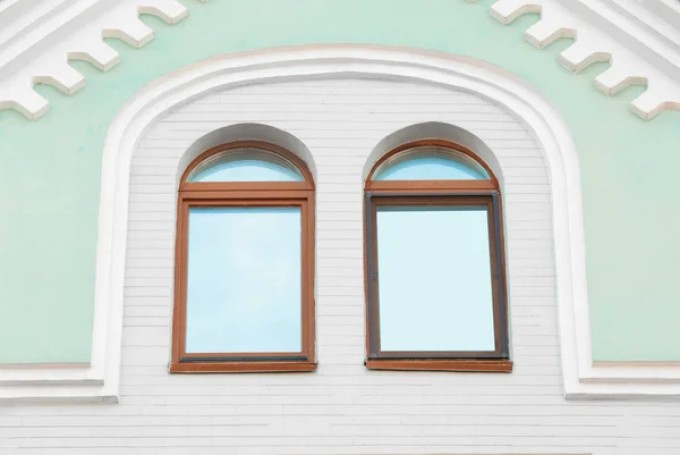 arched windows