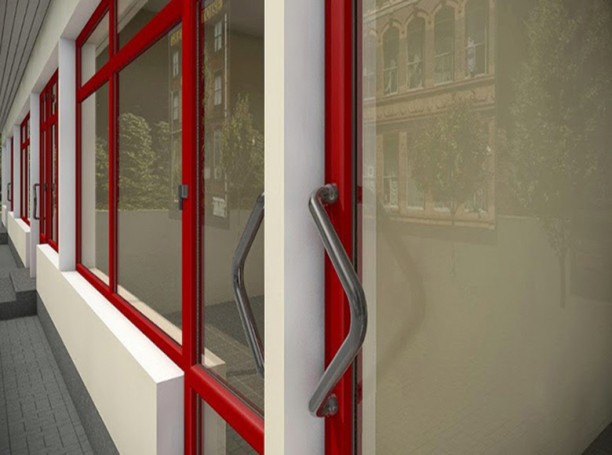 Aluminum doors
