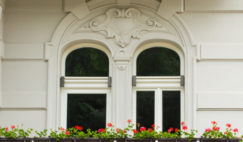 arched windows