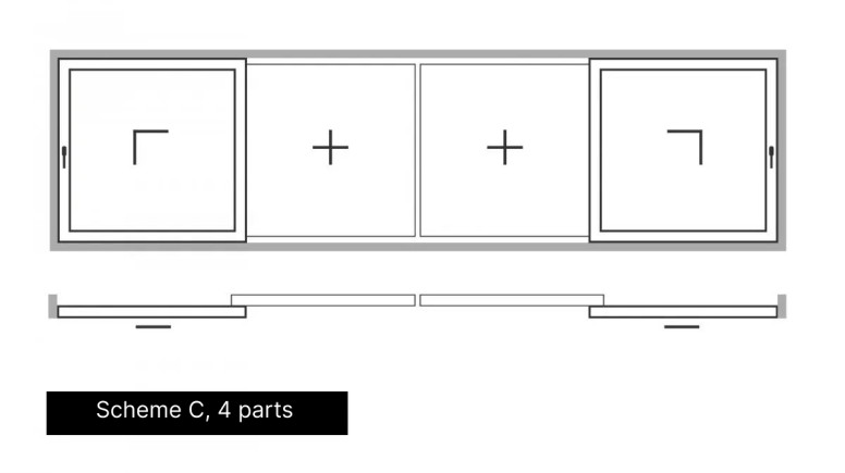 Eröffnungsschema C, 4 Teile