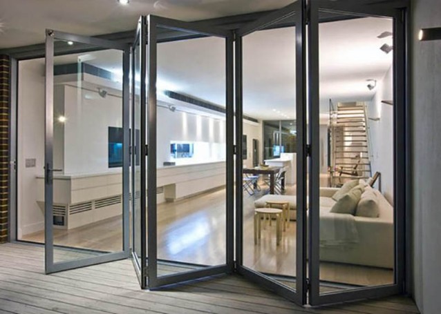 Interior aluminum doors
