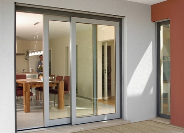 Aluminum doors