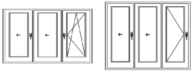 Plastic sliding door