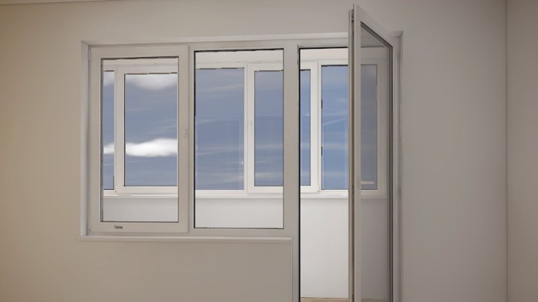 Balkontür fenster kombination