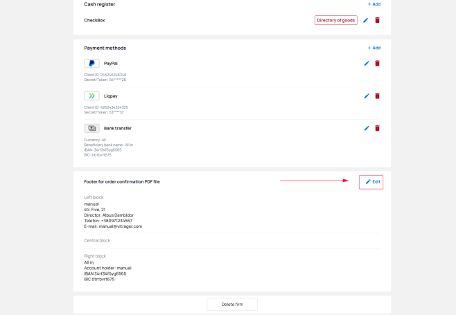 Footer for PDF file