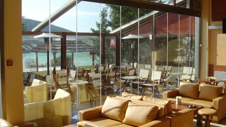 Glass terrace
