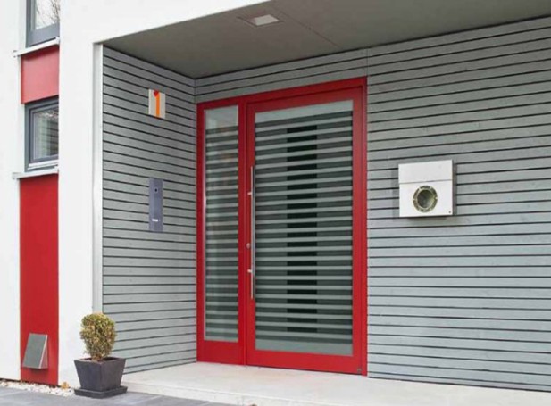 Aluminum doors