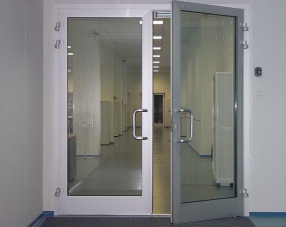 Interior aluminum doors
