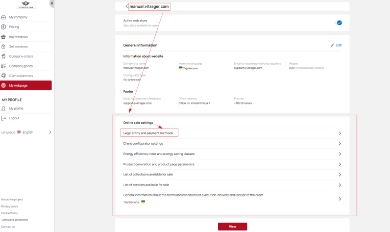 Payment methods
