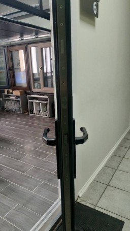 Aluminum doors