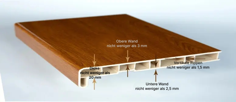 Crystalit-Fensterbänke