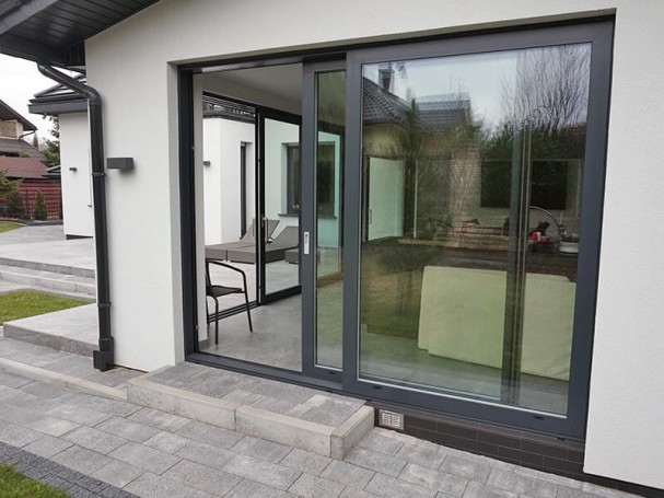 Aluminum doors