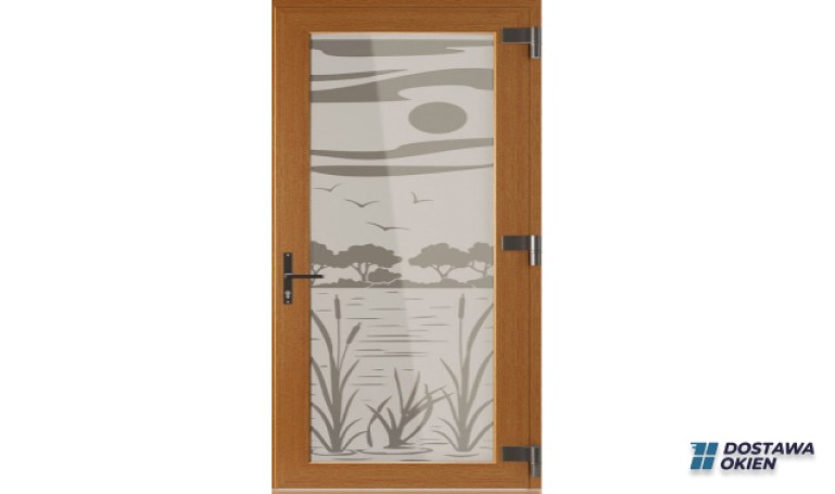 Partial sandblasting