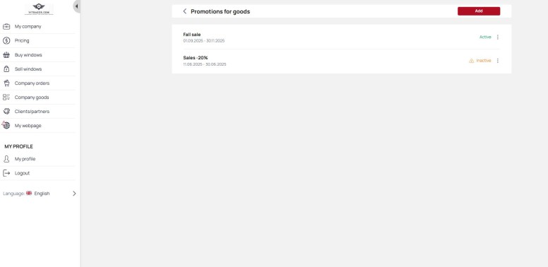 Promotions for goods