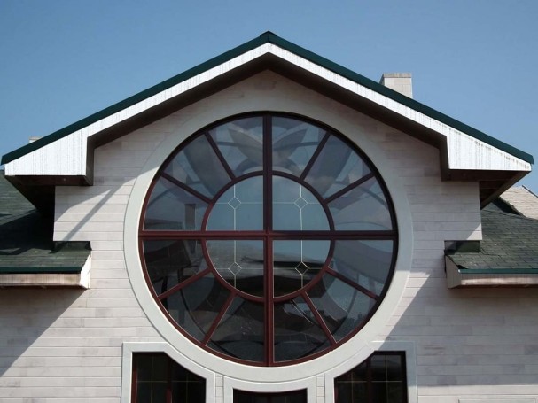 Designer window made of pvc