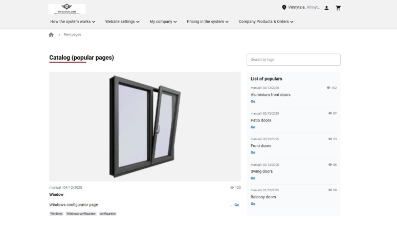 Каталог (популярні сторінки)