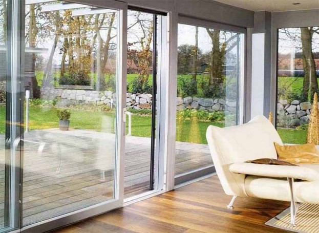 Aluminum doors