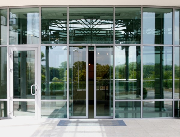 Aluminum doors
