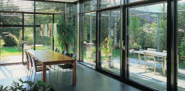 Aluminum doors